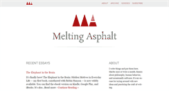Desktop Screenshot of meltingasphalt.com